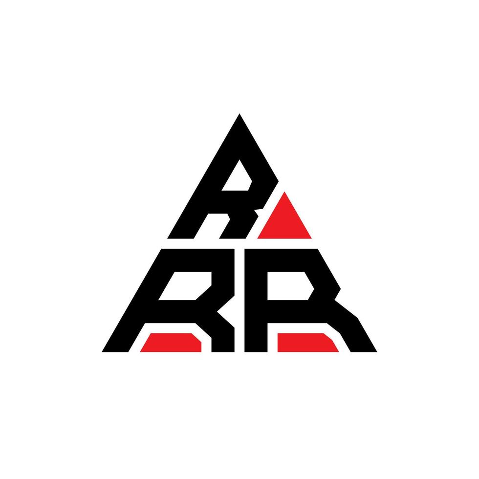 Diseño de logotipo de letra triangular rrr con forma de triángulo. monograma de diseño de logotipo de triángulo rrr. plantilla de logotipo de vector de triángulo rrr con color rojo. logotipo triangular rrr logotipo simple, elegante y lujoso.