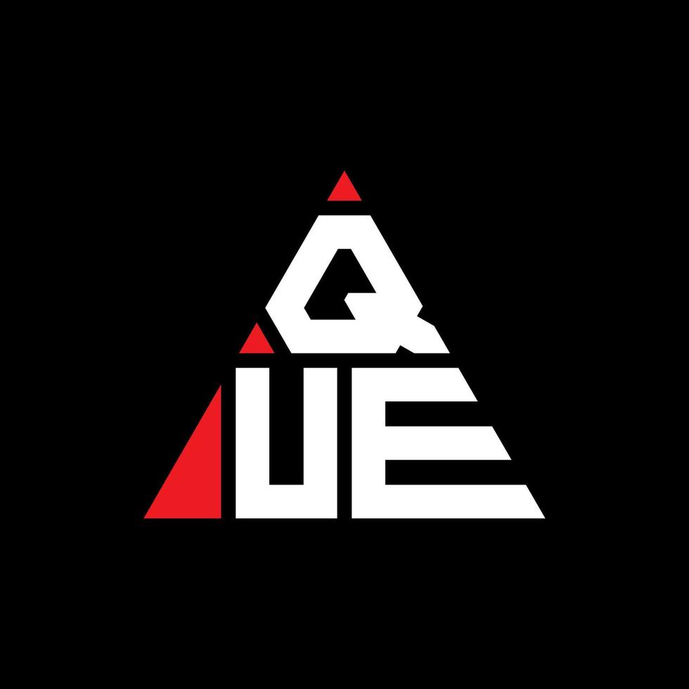 que diseño de logotipo de letra triangular con forma de triángulo. monograma de diseño de logotipo de triángulo que. que plantilla de logotipo de vector de triángulo con color rojo. que logo triangular logo simple, elegante y lujoso.