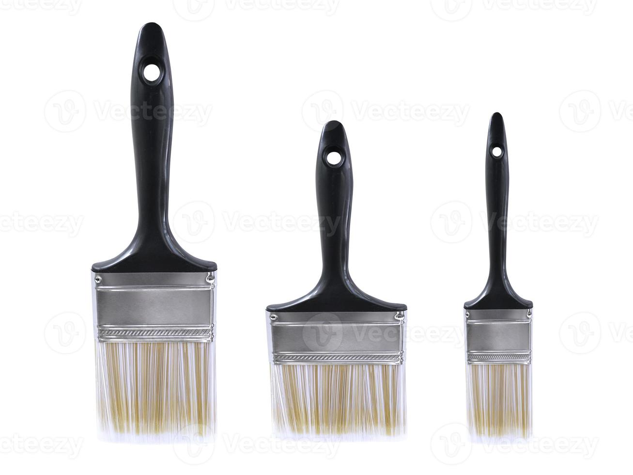 Paint brush isolated on white background photo