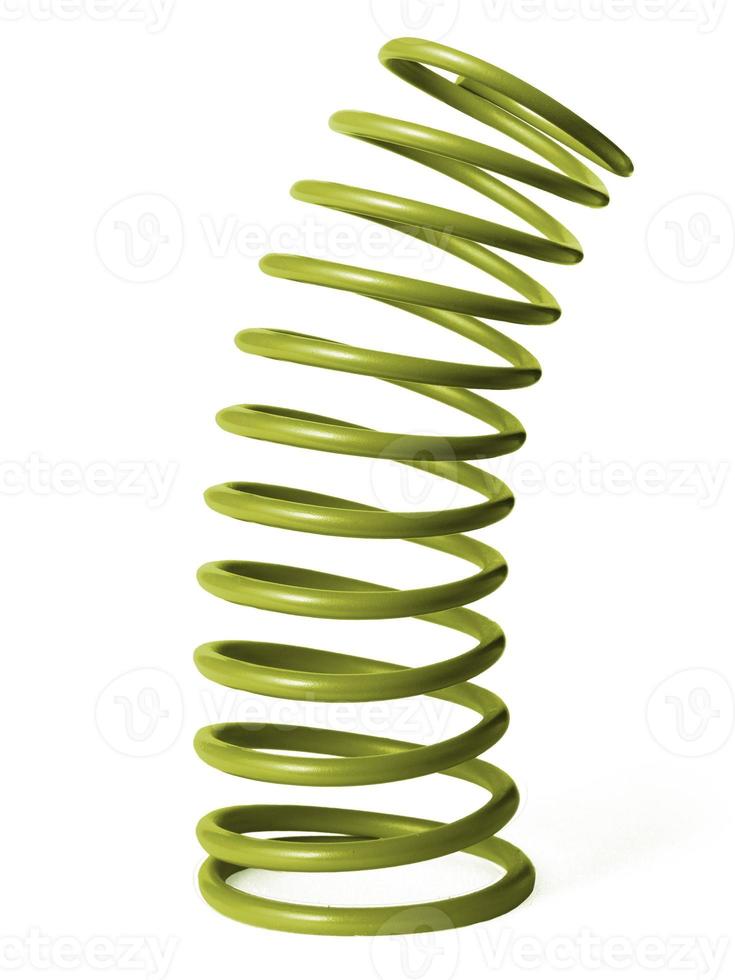 automotive suspension springs on a white background photo