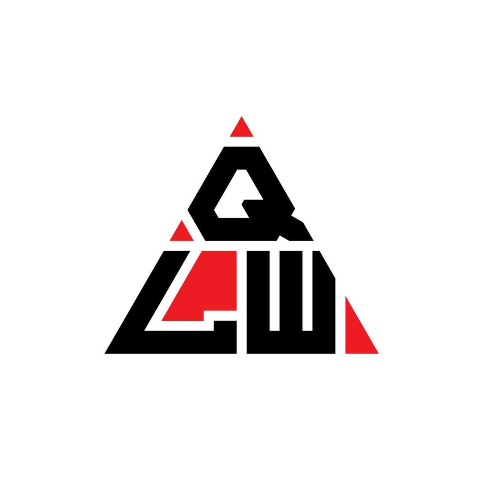 qlw diseño de logotipo de letra triangular con forma de triángulo. monograma de diseño de logotipo de triángulo qlw. plantilla de logotipo de vector de triángulo qlw con color rojo. logotipo triangular qlw logotipo simple, elegante y lujoso.