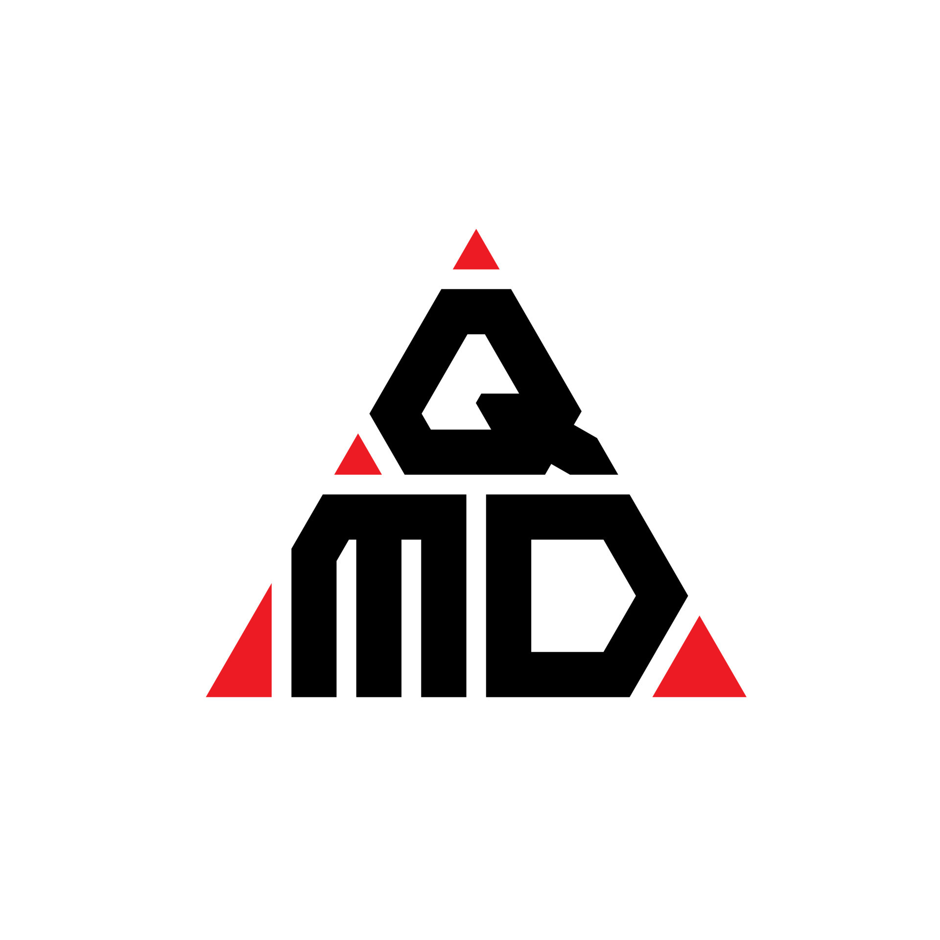 QMD triangle letter logo design with triangle shape QMD triangle logo QMD triangle letter logo design with triangle shape QMD triangle logo
