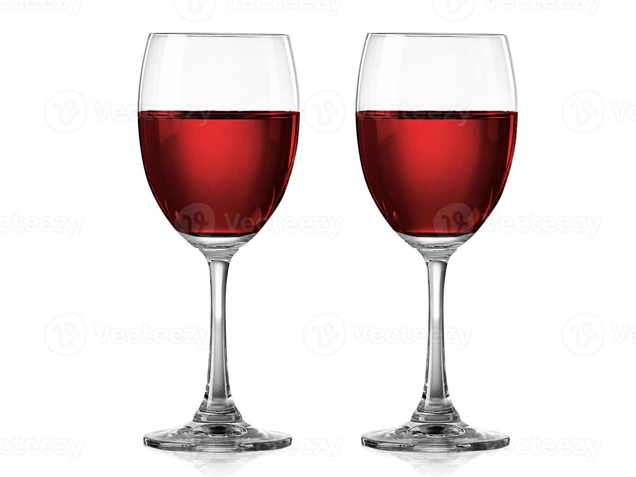 Red wine in a glass isolated on white background photo