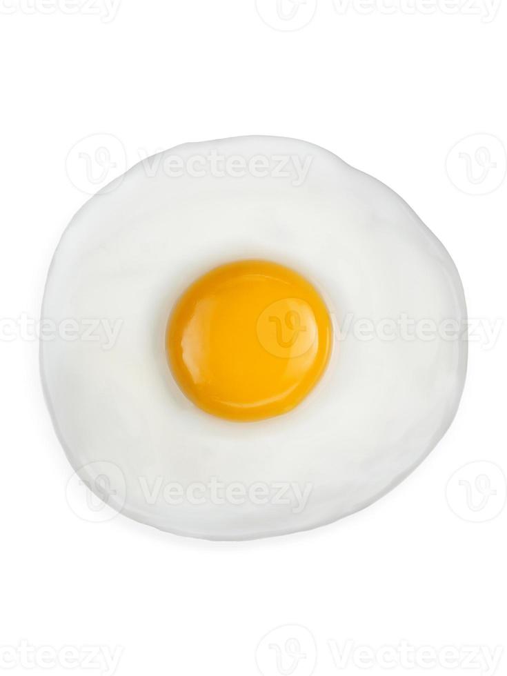 fried egg isolated on white background photo