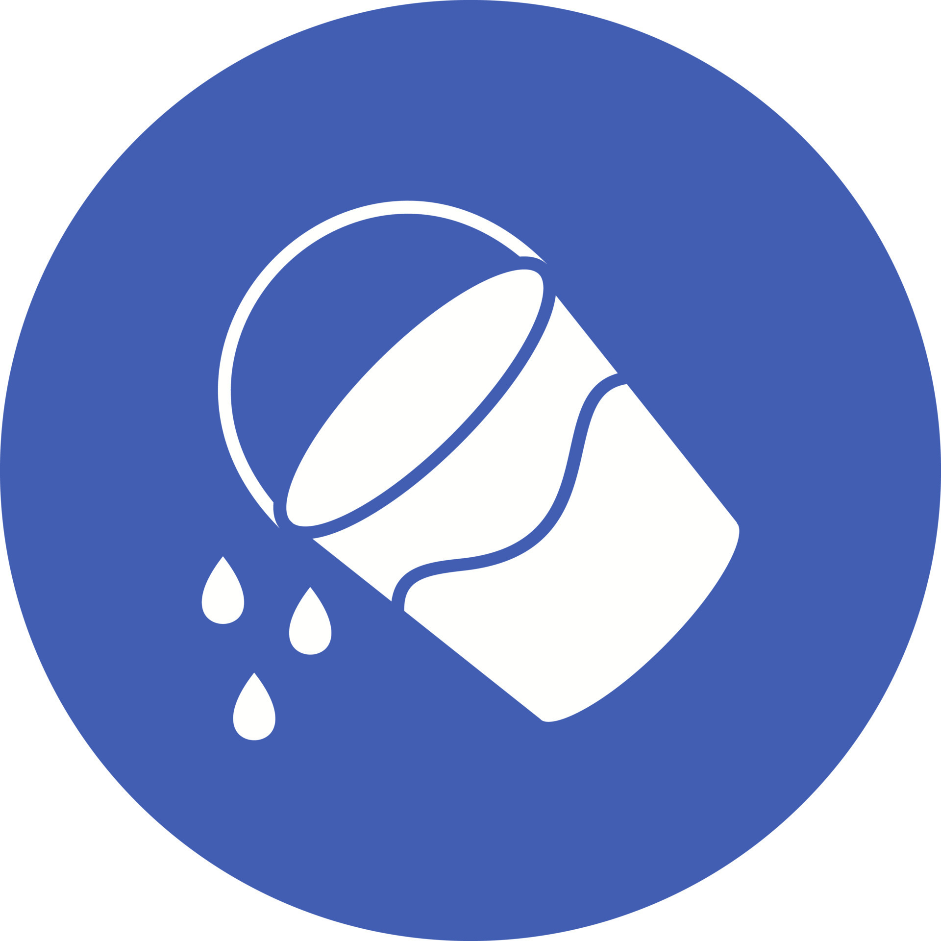 Paint Bucket Tool Glyph Circle Background Icon 9051909 Vector Art at