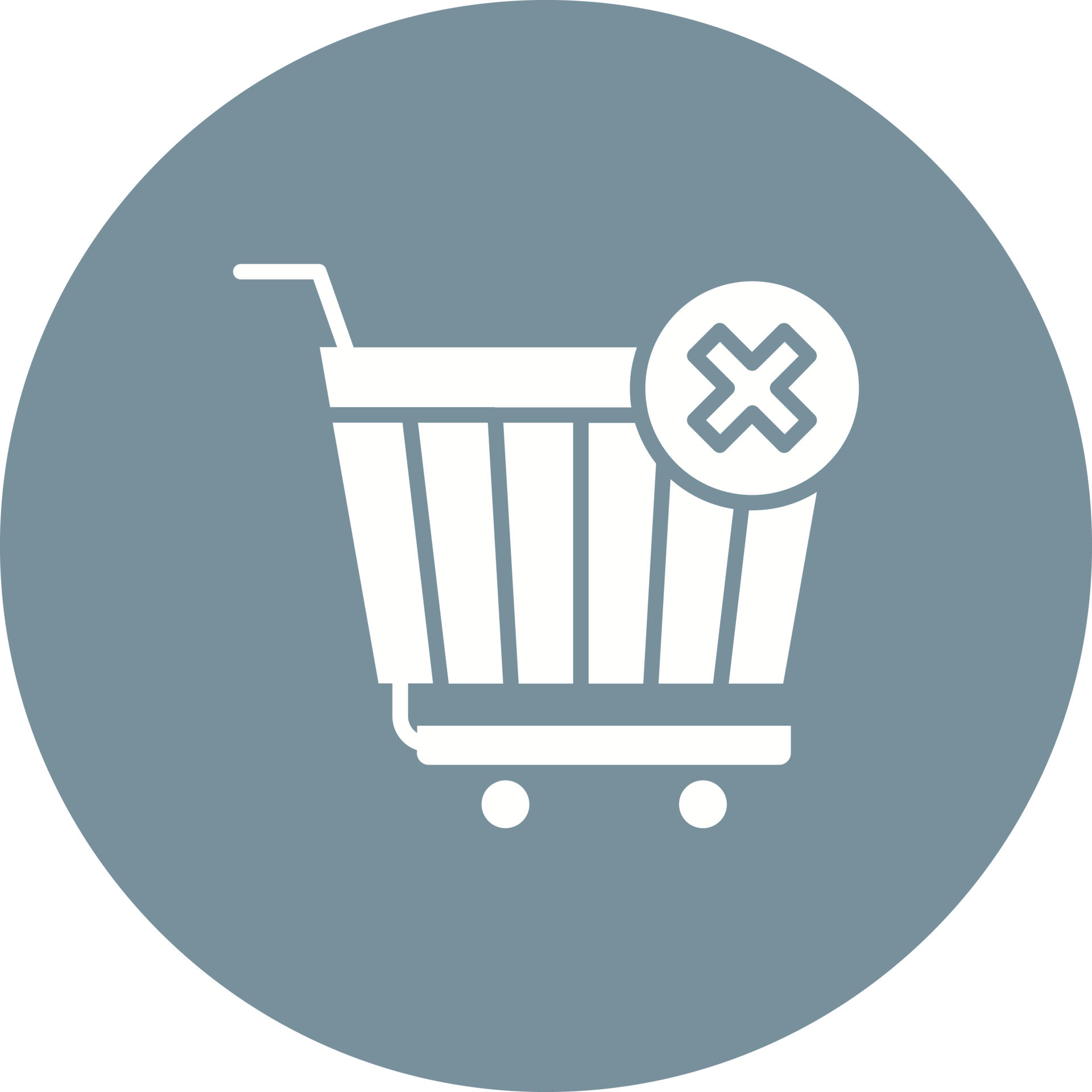 Clear Cart Glyph Circle Background Icon 9052312 Vector Art at Vecteezy