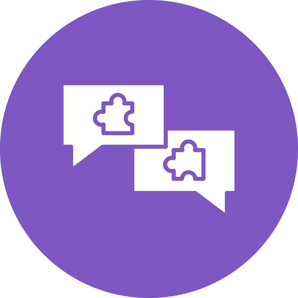 Compromising Glyph Circle Background Icon vector