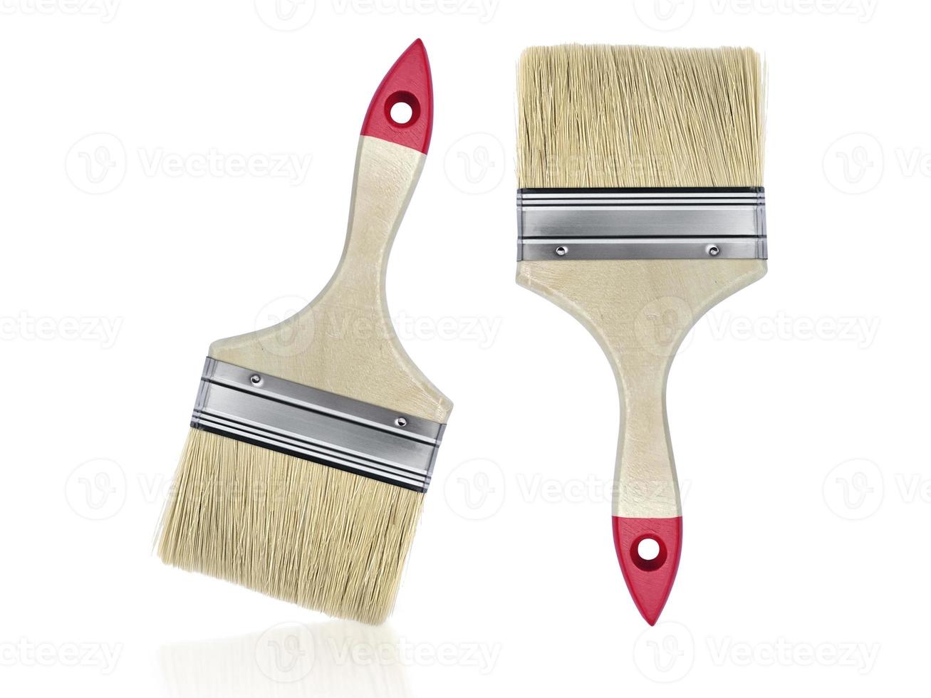 Paint brush isolated on white background photo