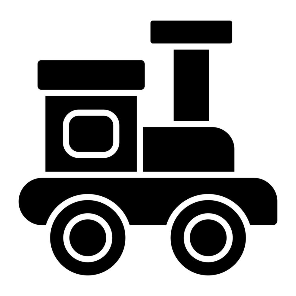 Train Glyph Icon vector