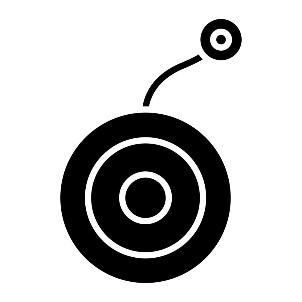 icono de glifo de yoyo vector