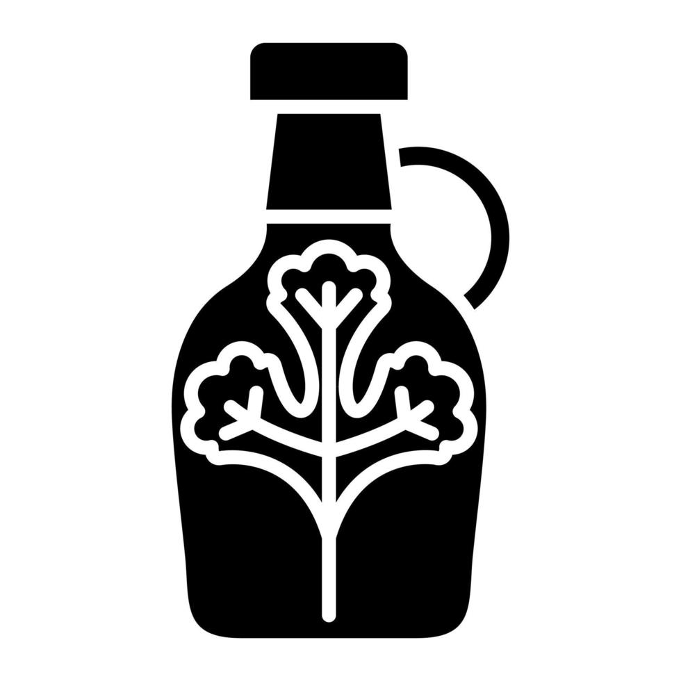 Maple Syrup Glyph Icon vector