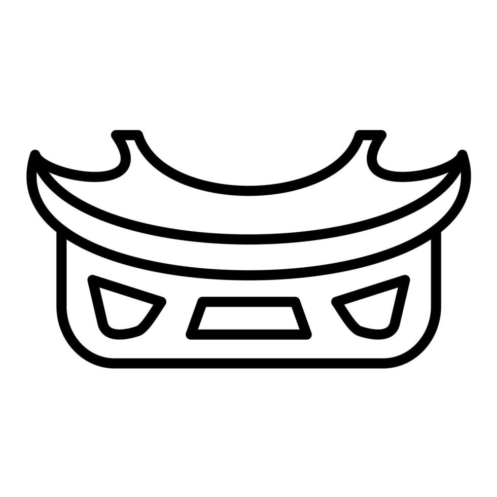 Bumper Line Icon vector