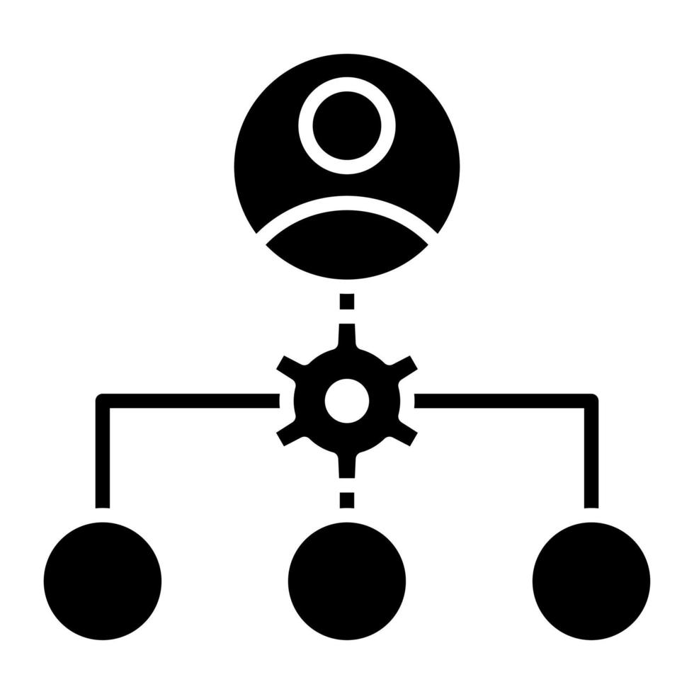 Organizing Glyph Icon vector