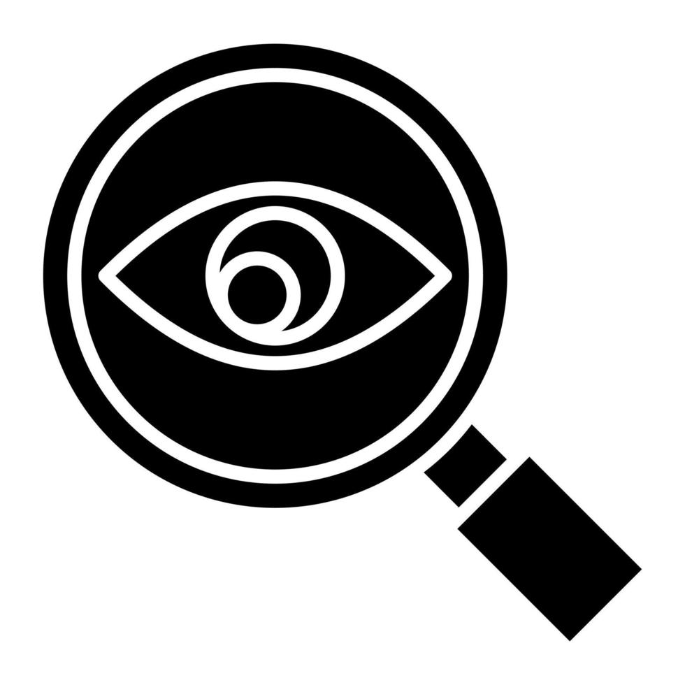 Observation Glyph Icon vector