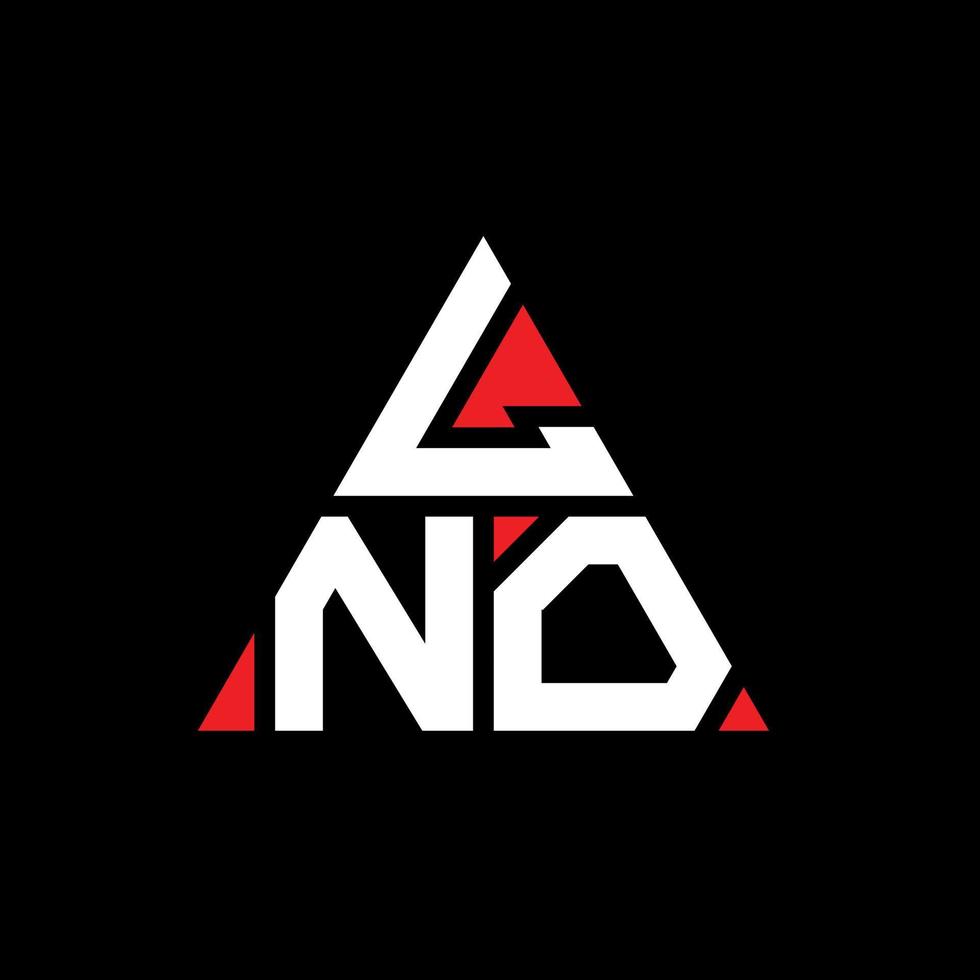 LNO triangle letter logo design with triangle shape. LNO triangle logo ...