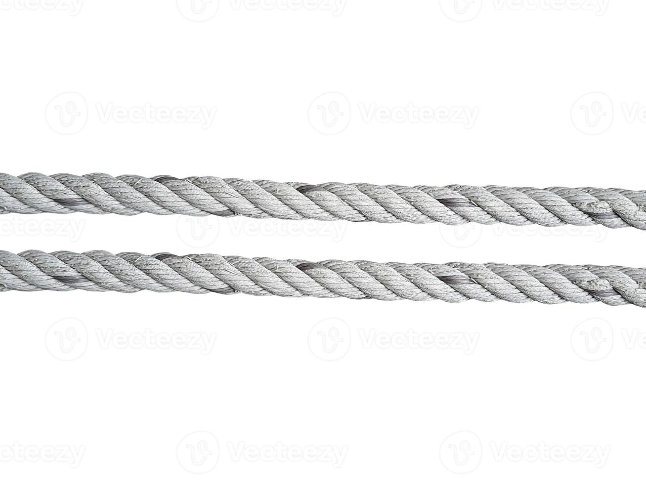 Old Ropes isolated on a white background photo