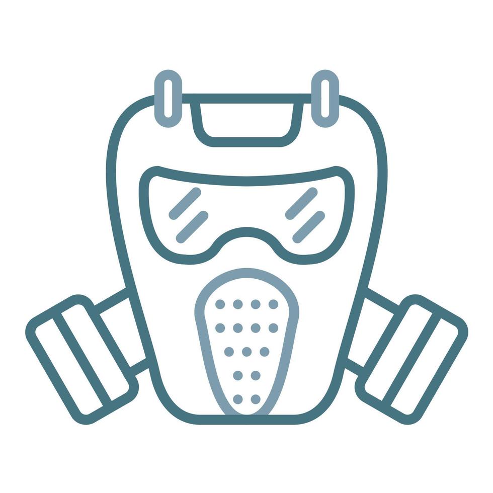 Gas Mask Line Two Color Icon vector