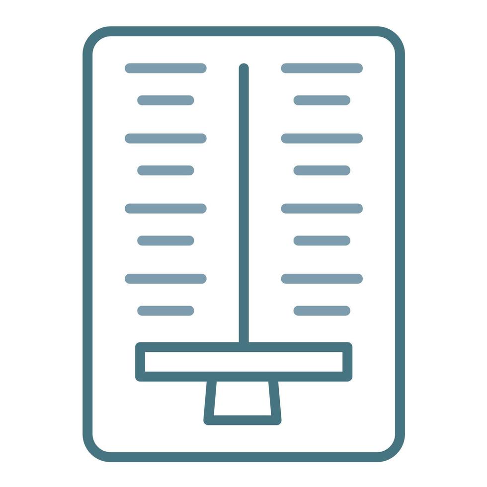 Comparison Line Two Color Icon vector