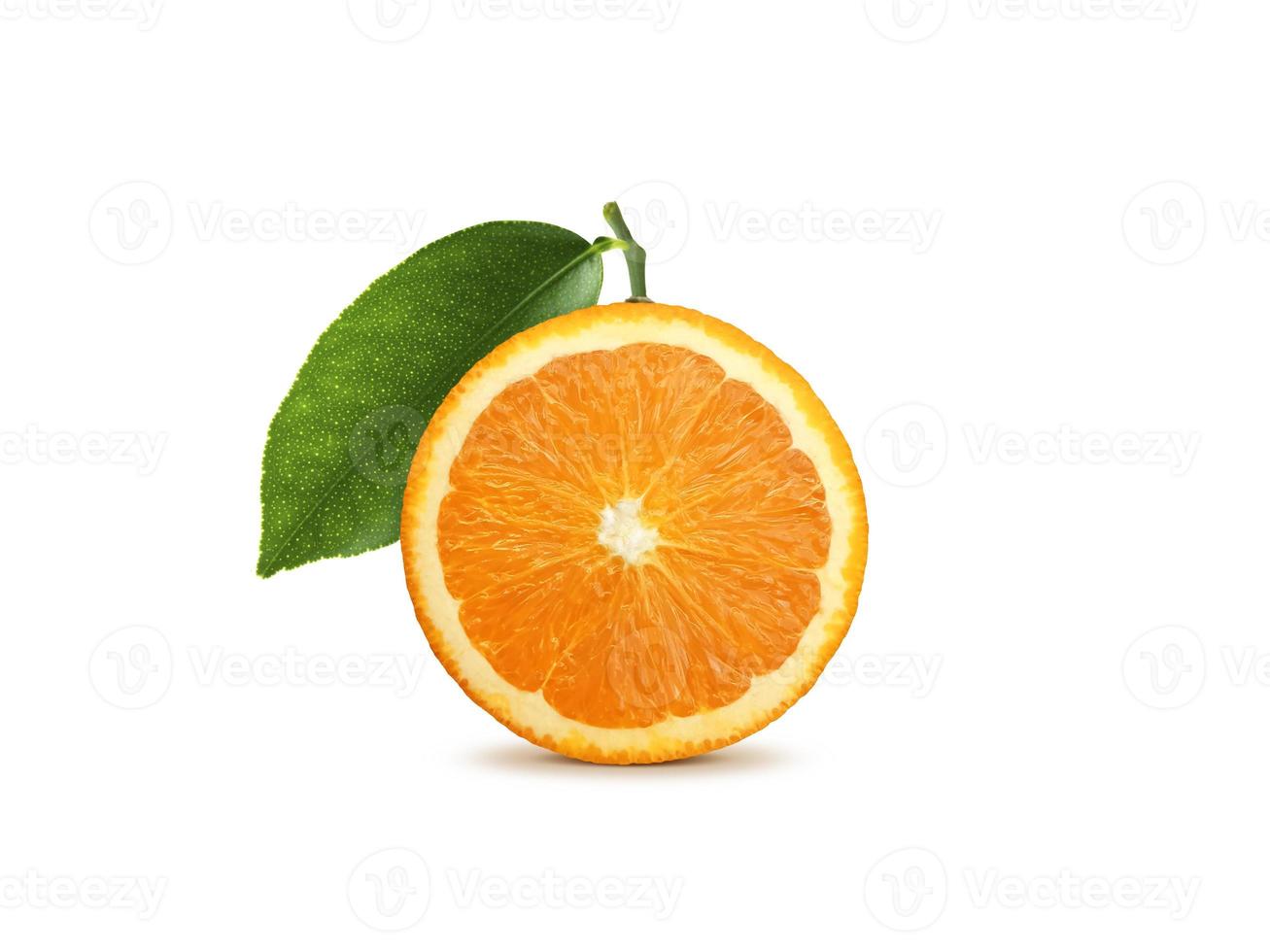 orange slice, clipping path, isolated on white background photo