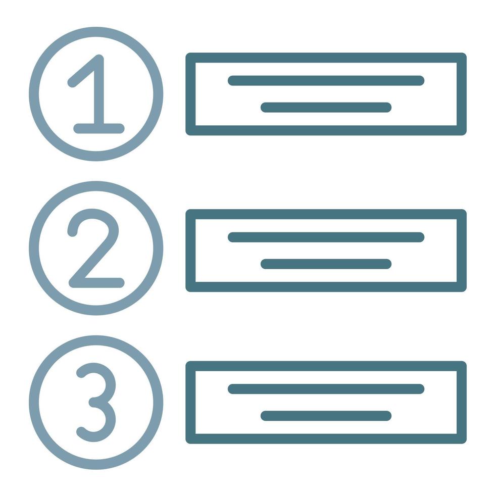 Prioritize Line Two Color Icon vector
