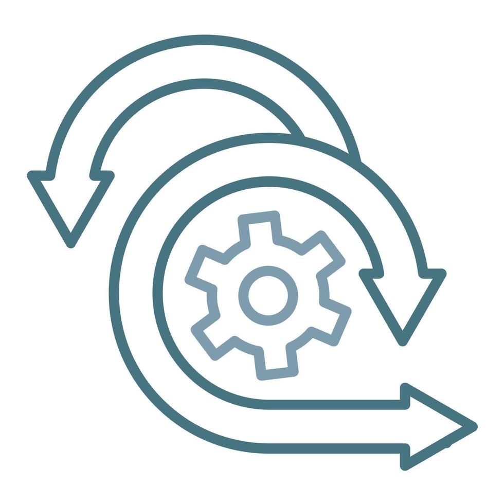 Scrum Line Two Color Icon vector
