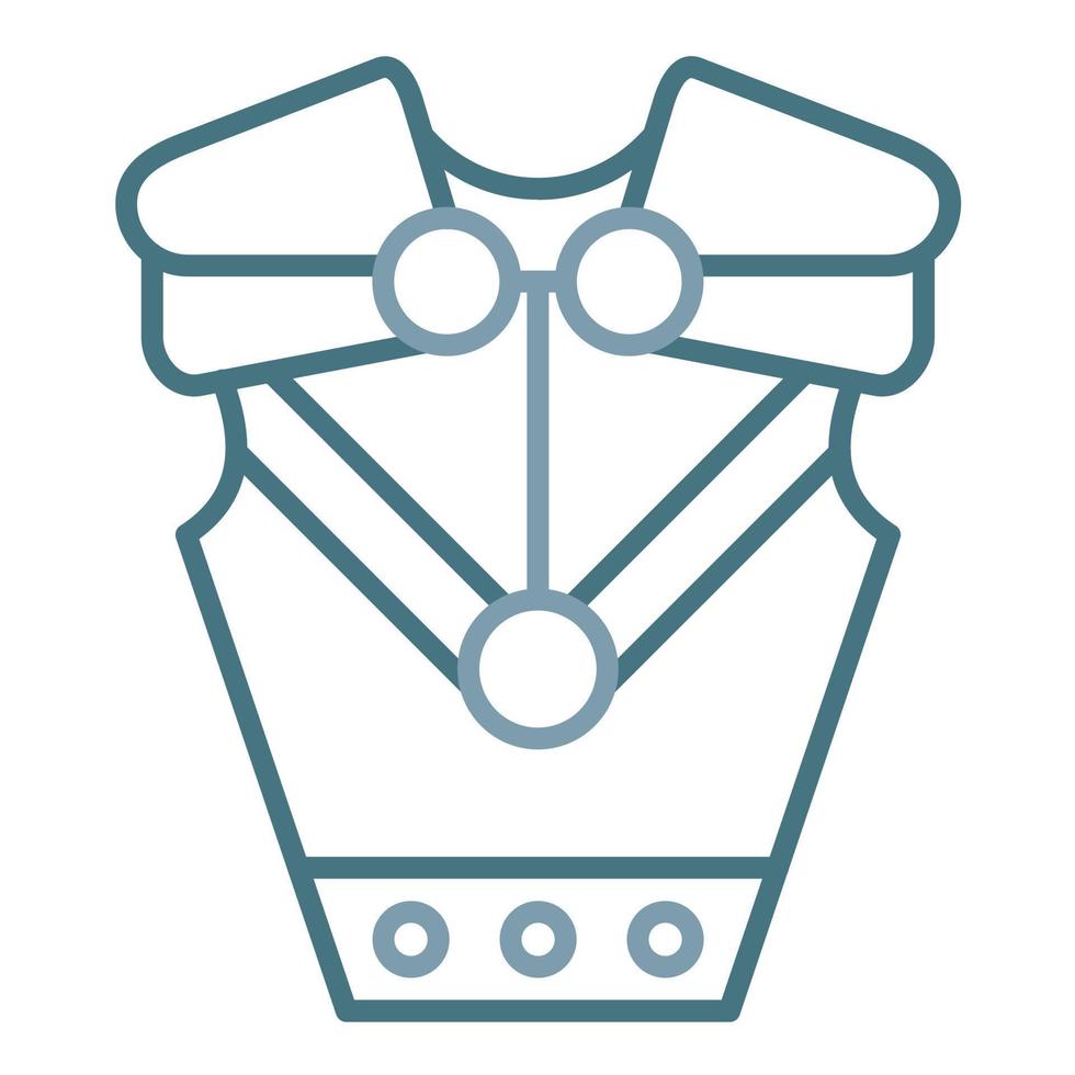 Armor Line Two Color Icon vector