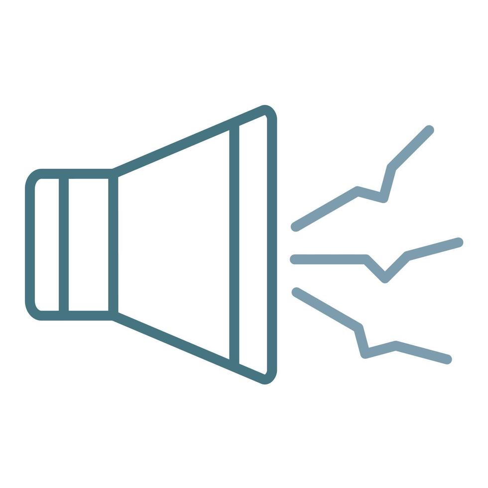Noise Pollution Line Two Color Icon vector
