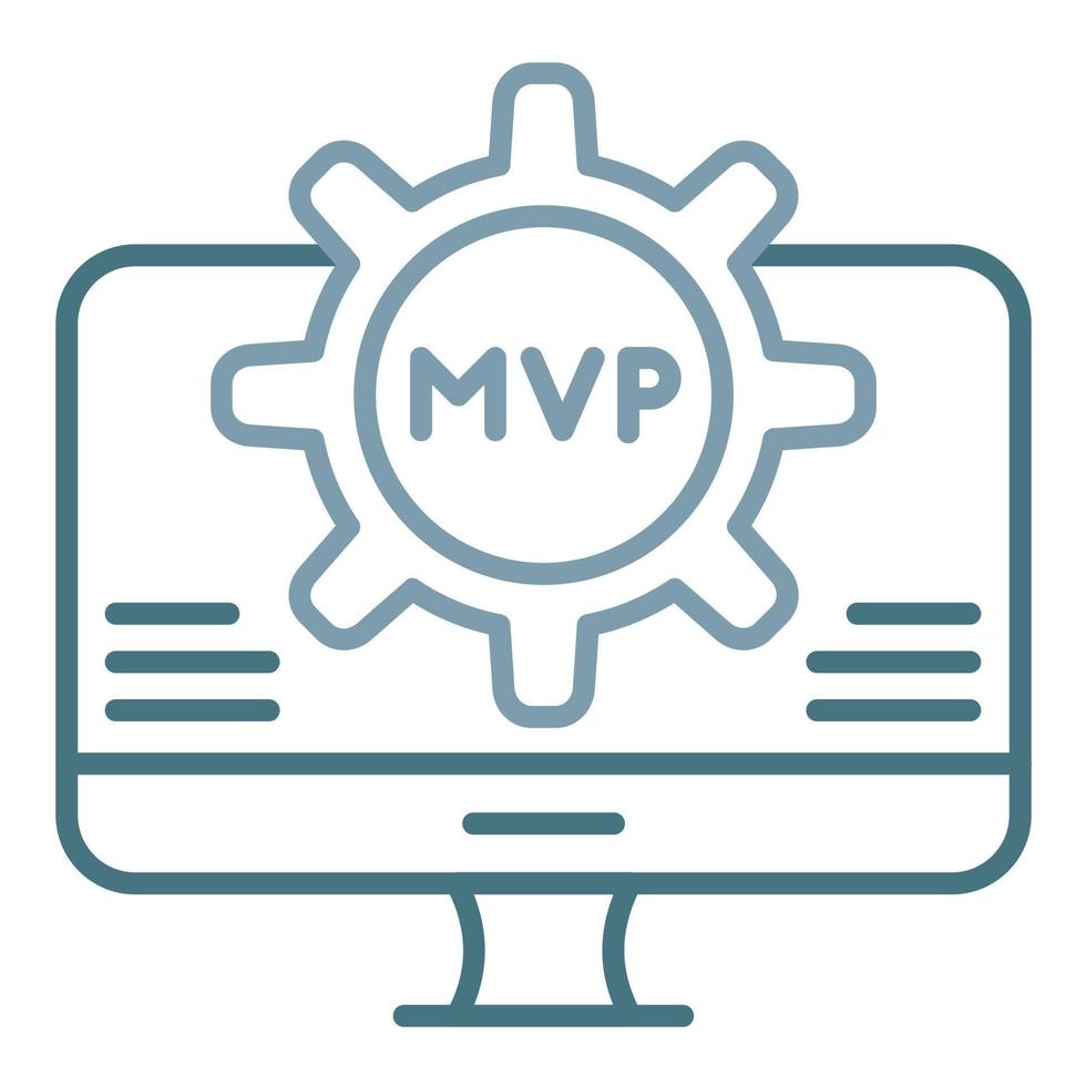 MVP Line Two Color Icon vector