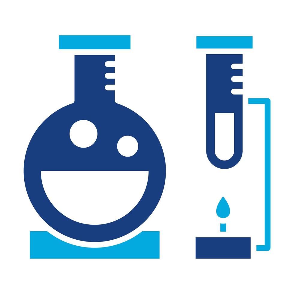 Laboratory Glyph Two Color Icon vector