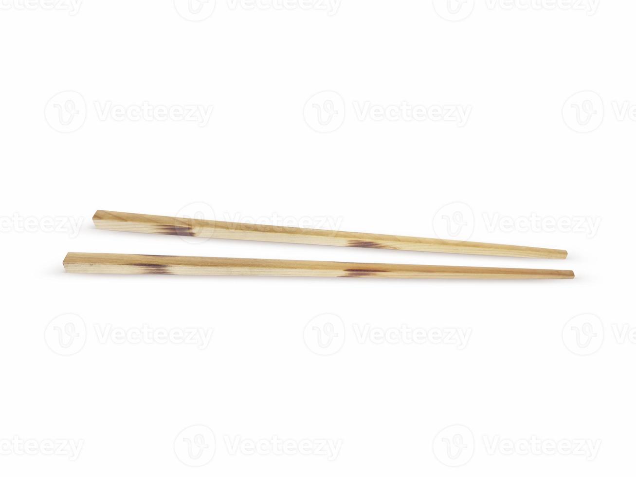 Chopsticks isolated on white background photo