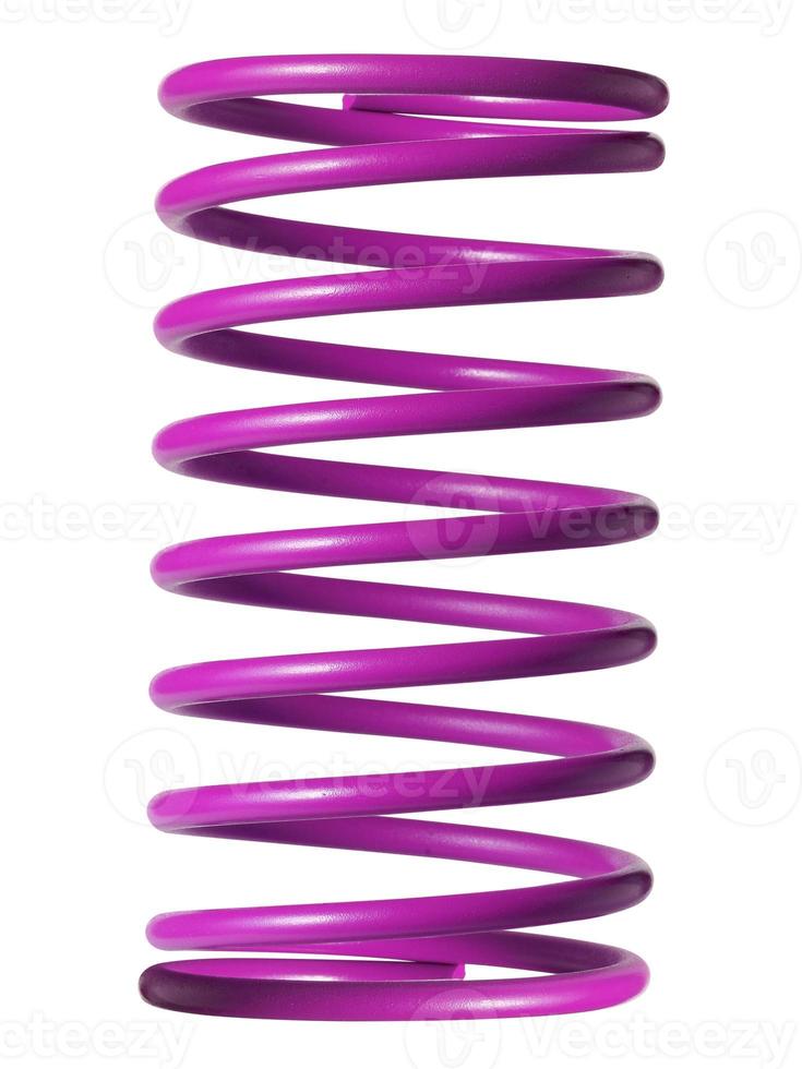 automotive suspension springs on a white background photo