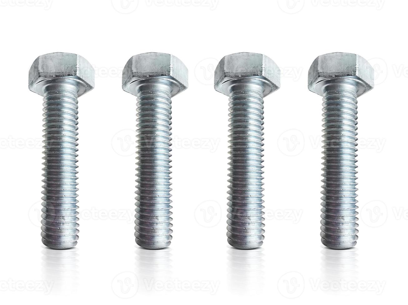 screw isolated on the white background photo