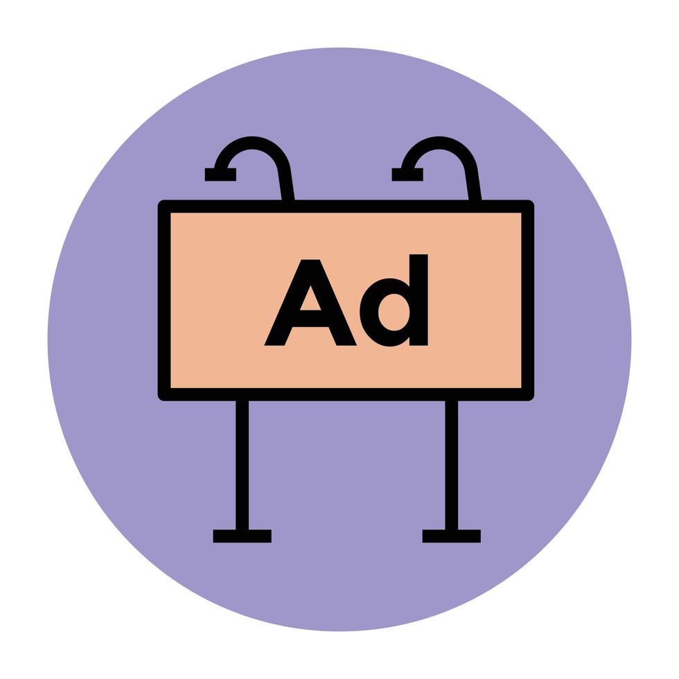 Trendy Billboard Concepts vector