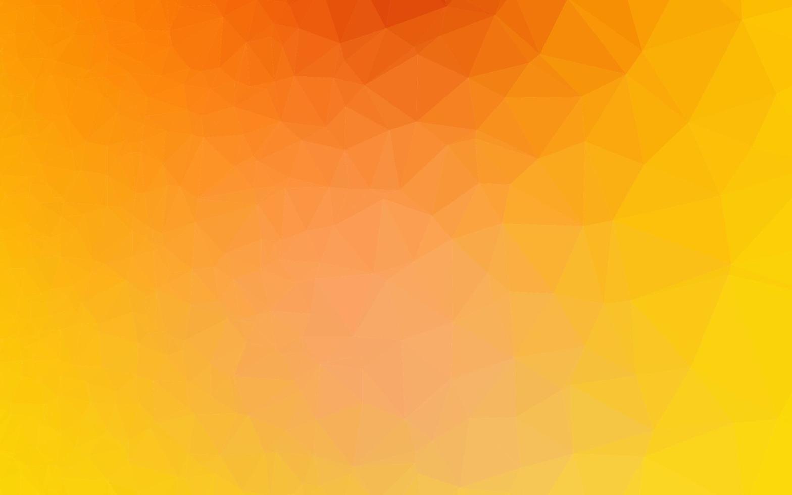 Light Yellow, Orange vector low poly texture.