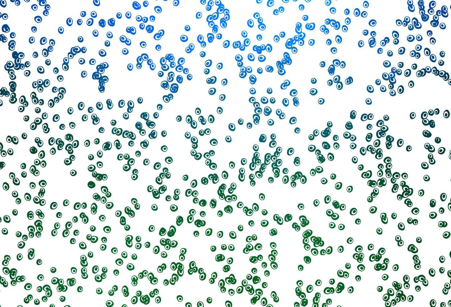 Light Blue, Green vector pattern with spheres.