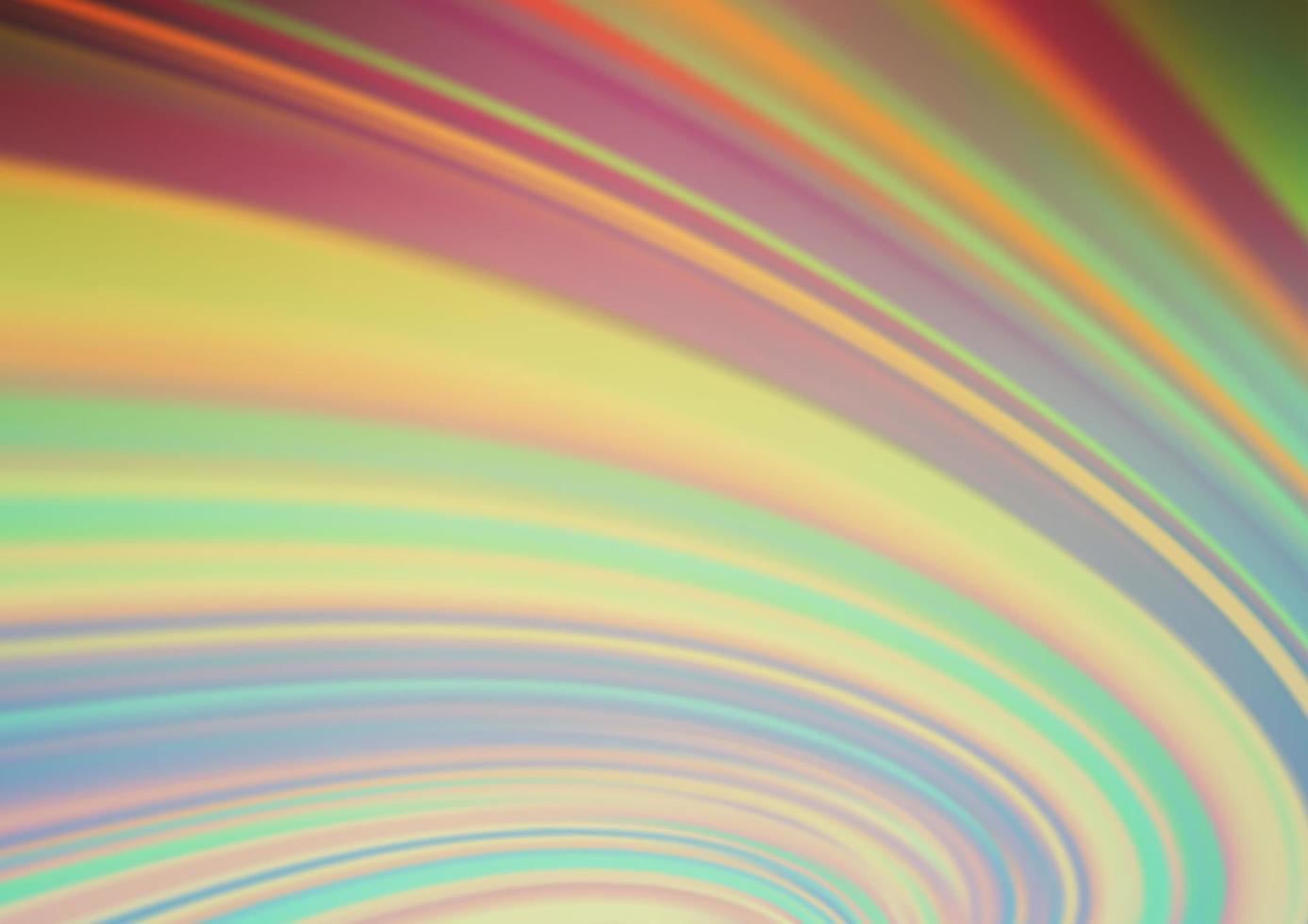 Light Green, Red vector blurred shine abstract template.