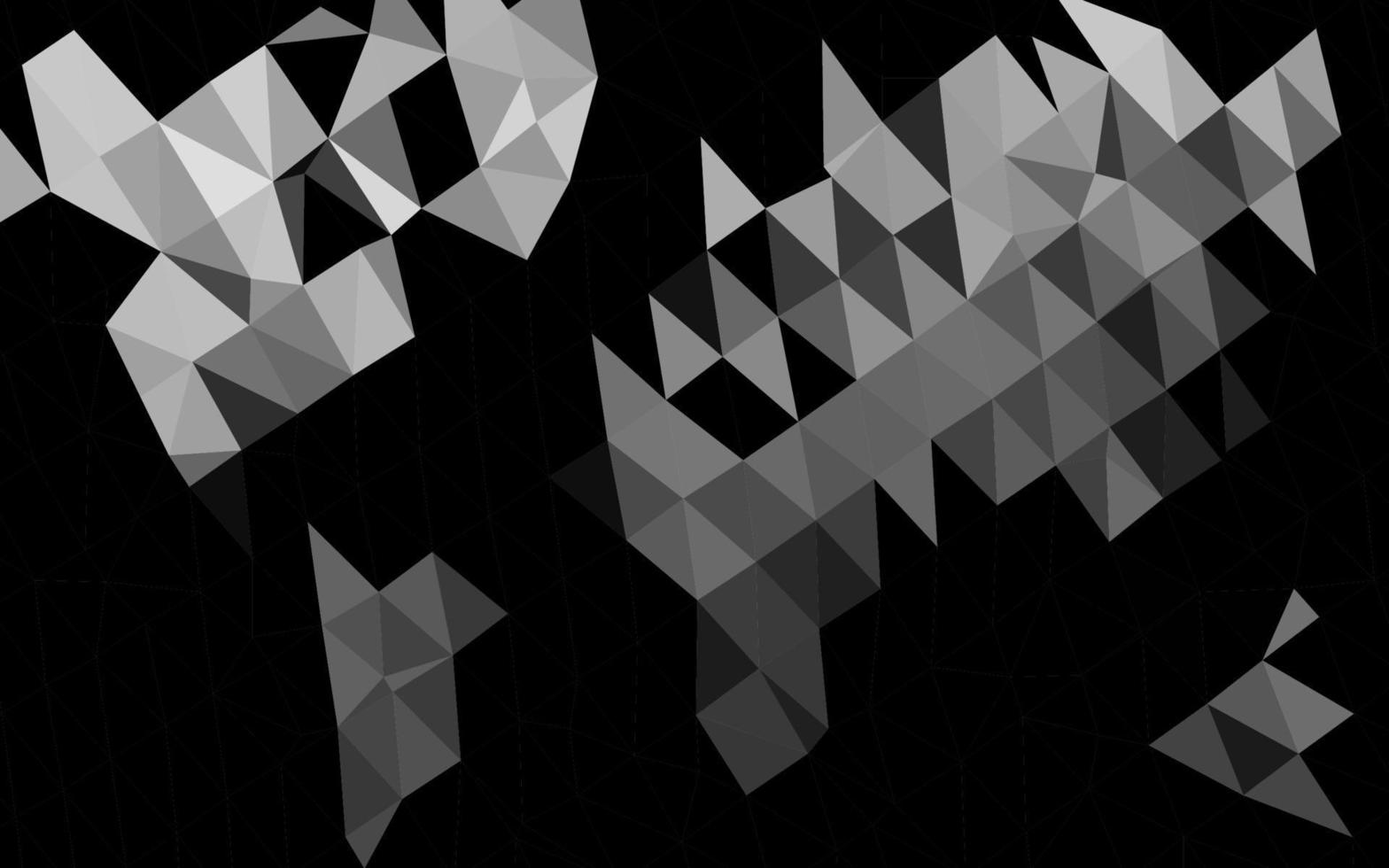 Light Silver, Gray vector polygon abstract layout.