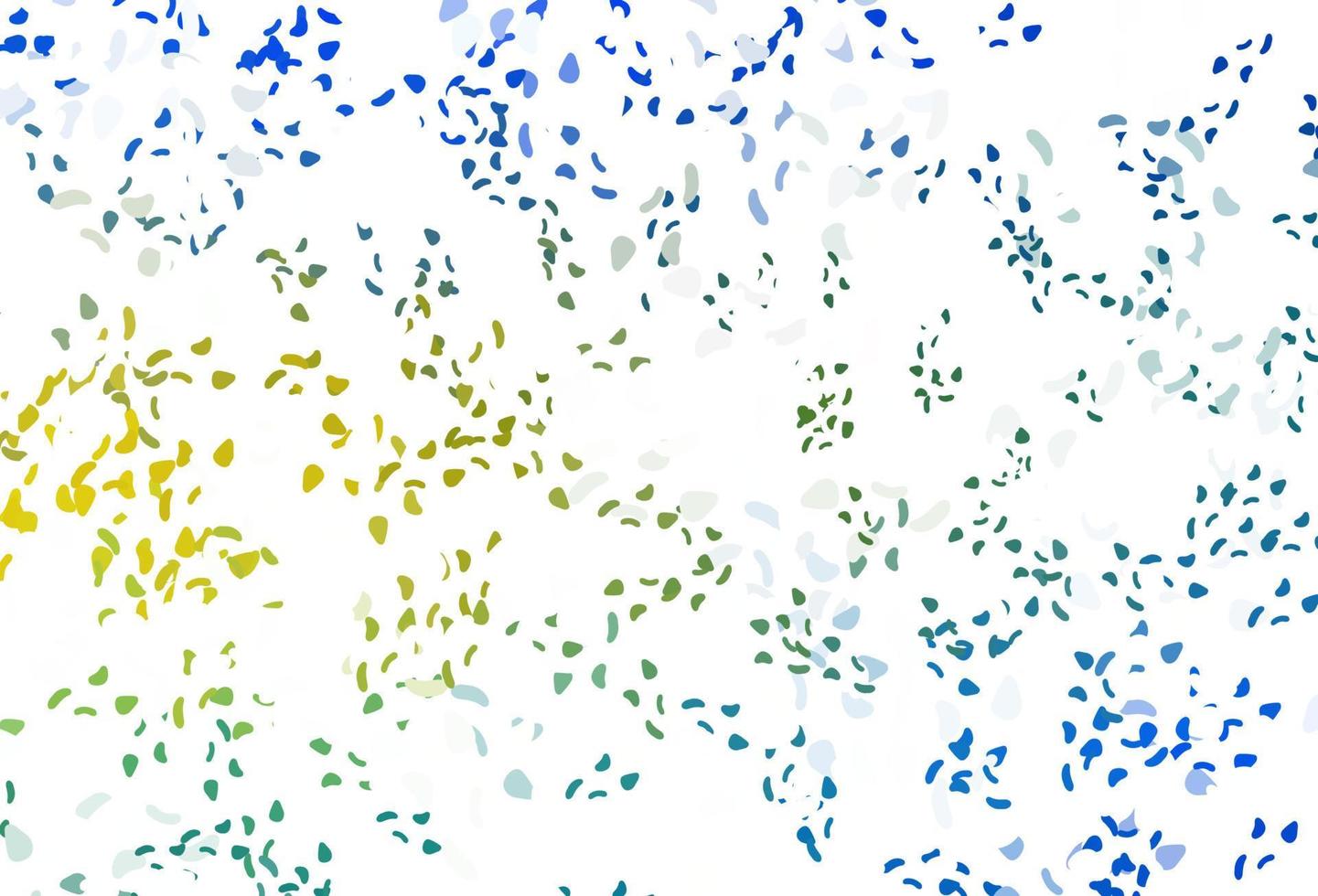 Light blue, yellow vector pattern with chaotic shapes.