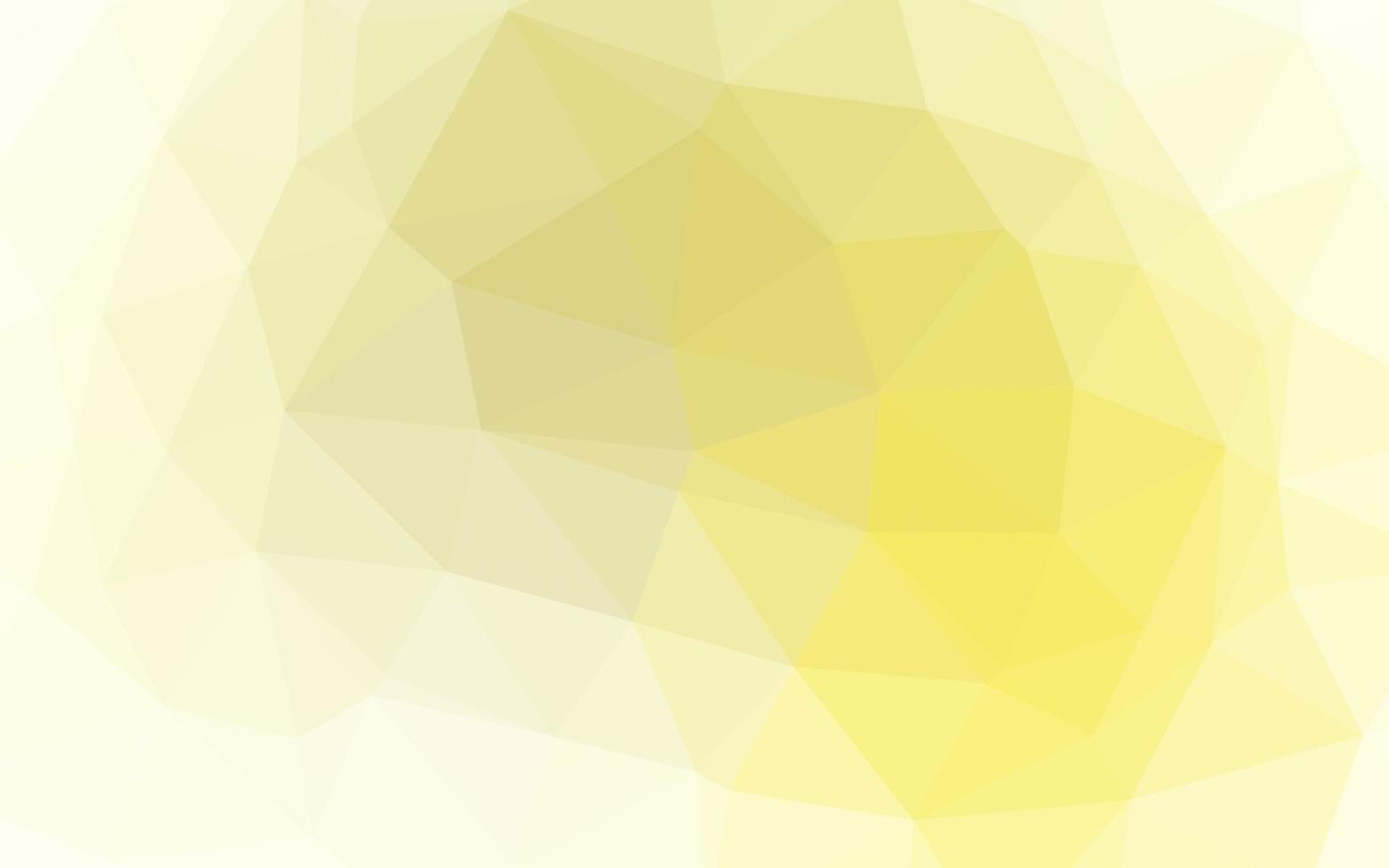 Light Yellow, Orange vector polygon abstract background.