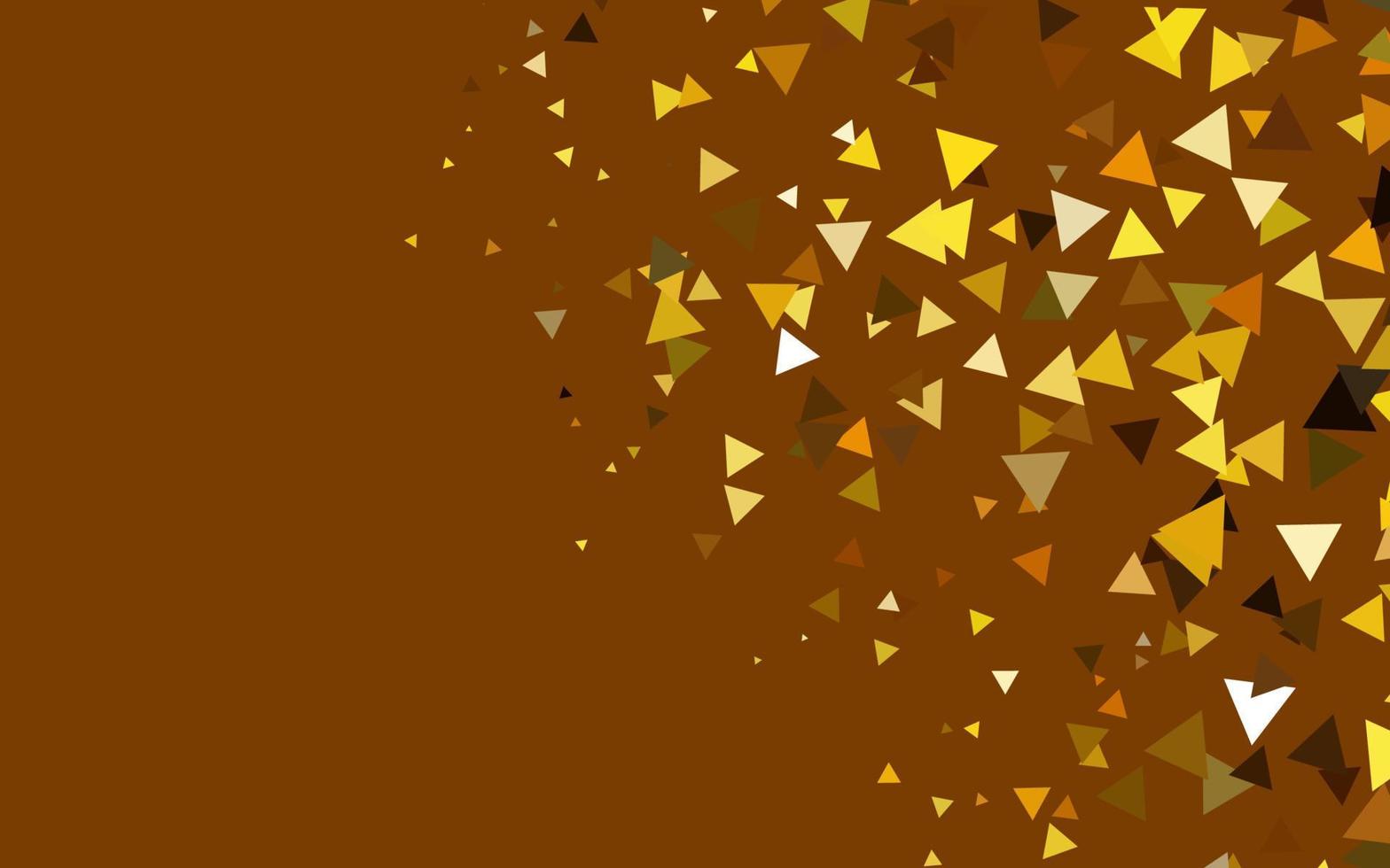 Light Yellow, Orange vector pattern in polygonal style.