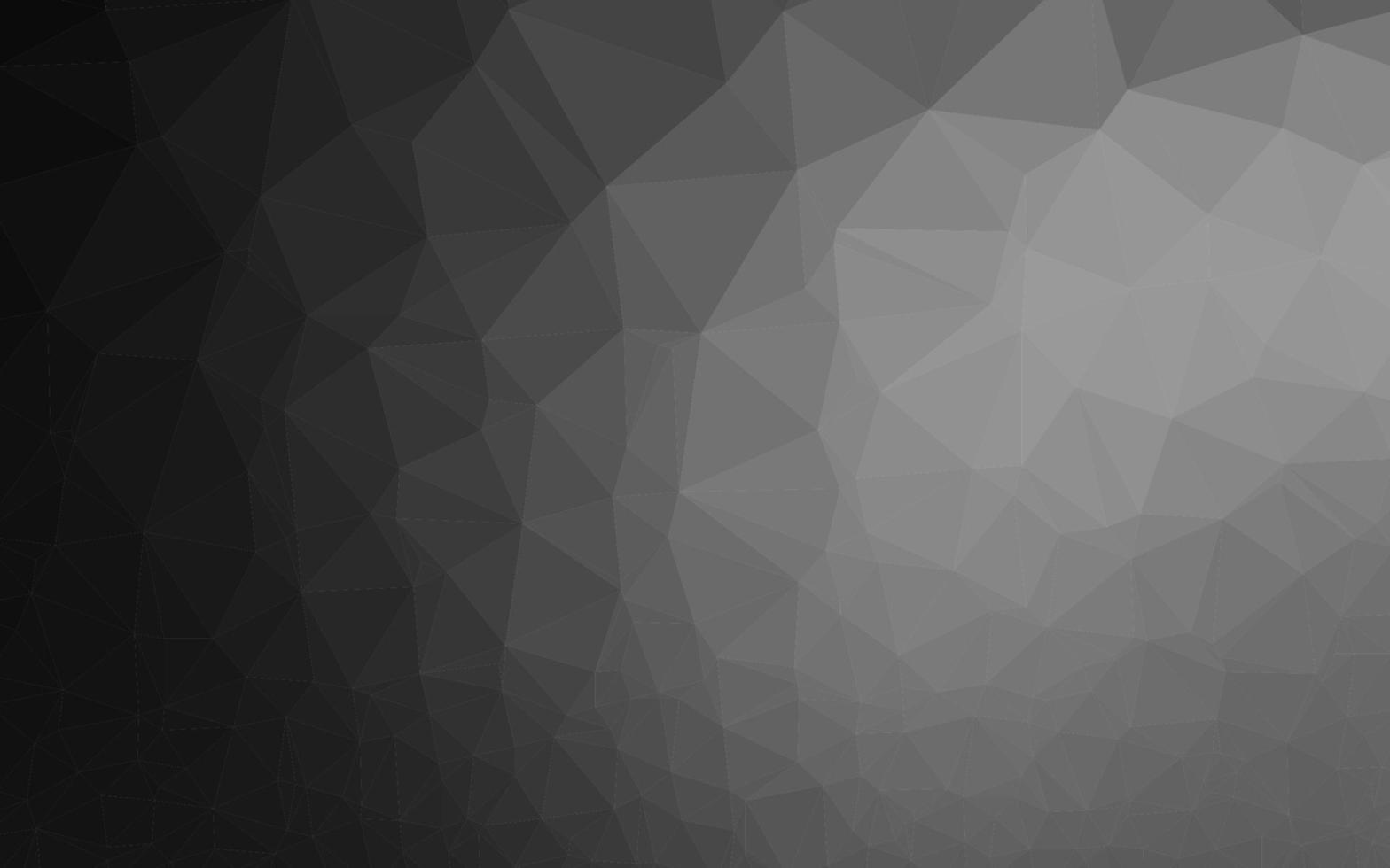 Dark Silver, Gray vector polygon abstract background.