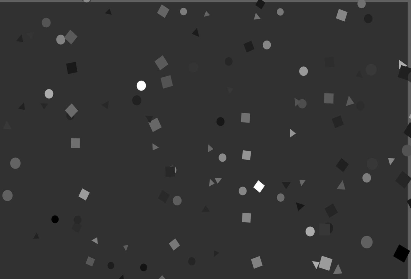 Light Silver, Gray vector background with triangles, circles, cubes.