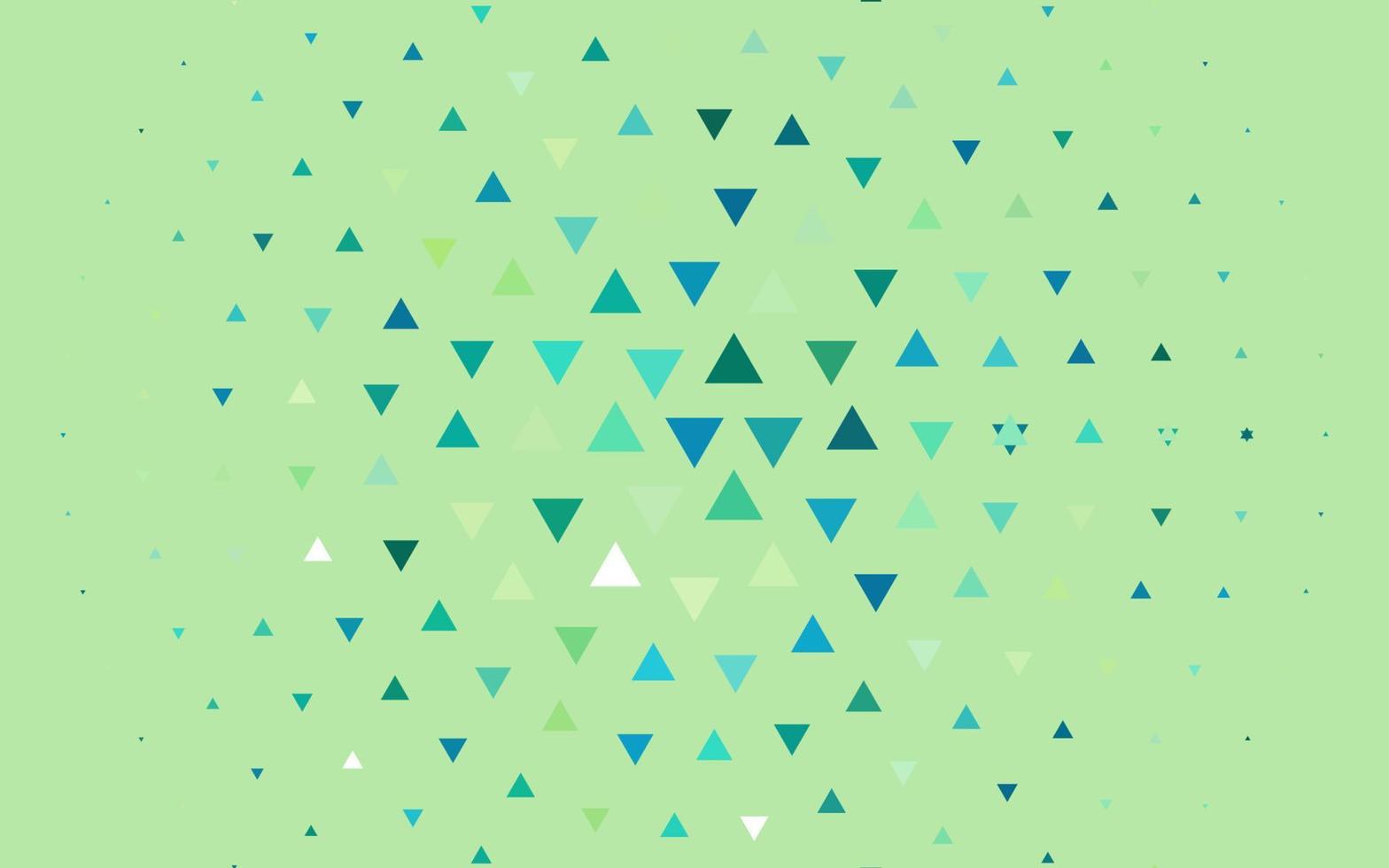 Light Green, Yellow vector background with triangles.