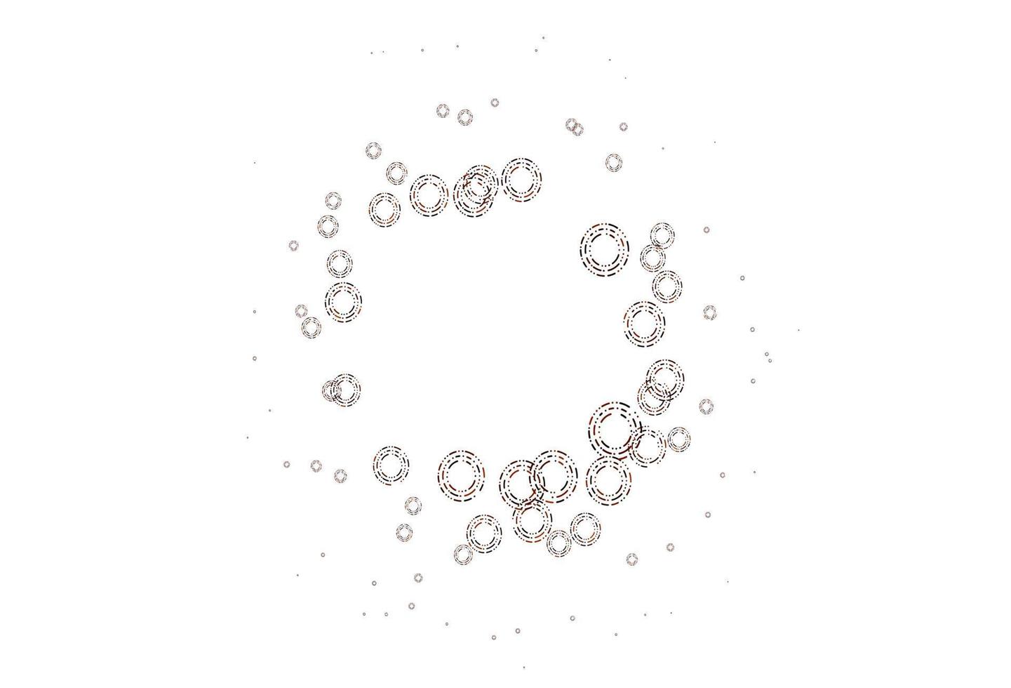 Light Red vector background with bubbles.