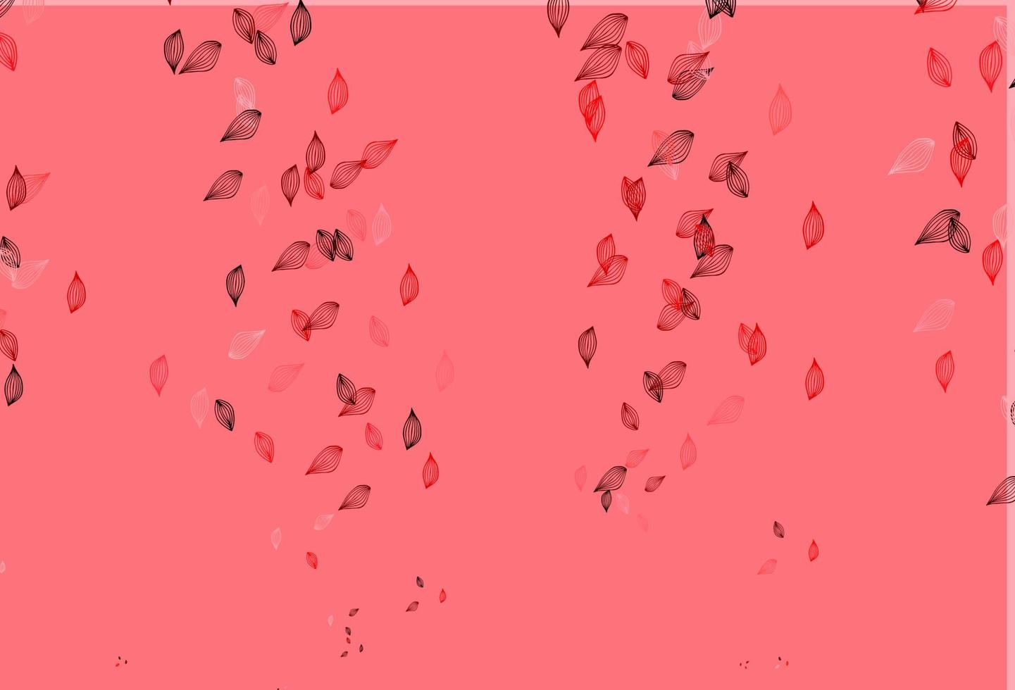 Light Red vector doodle cover.