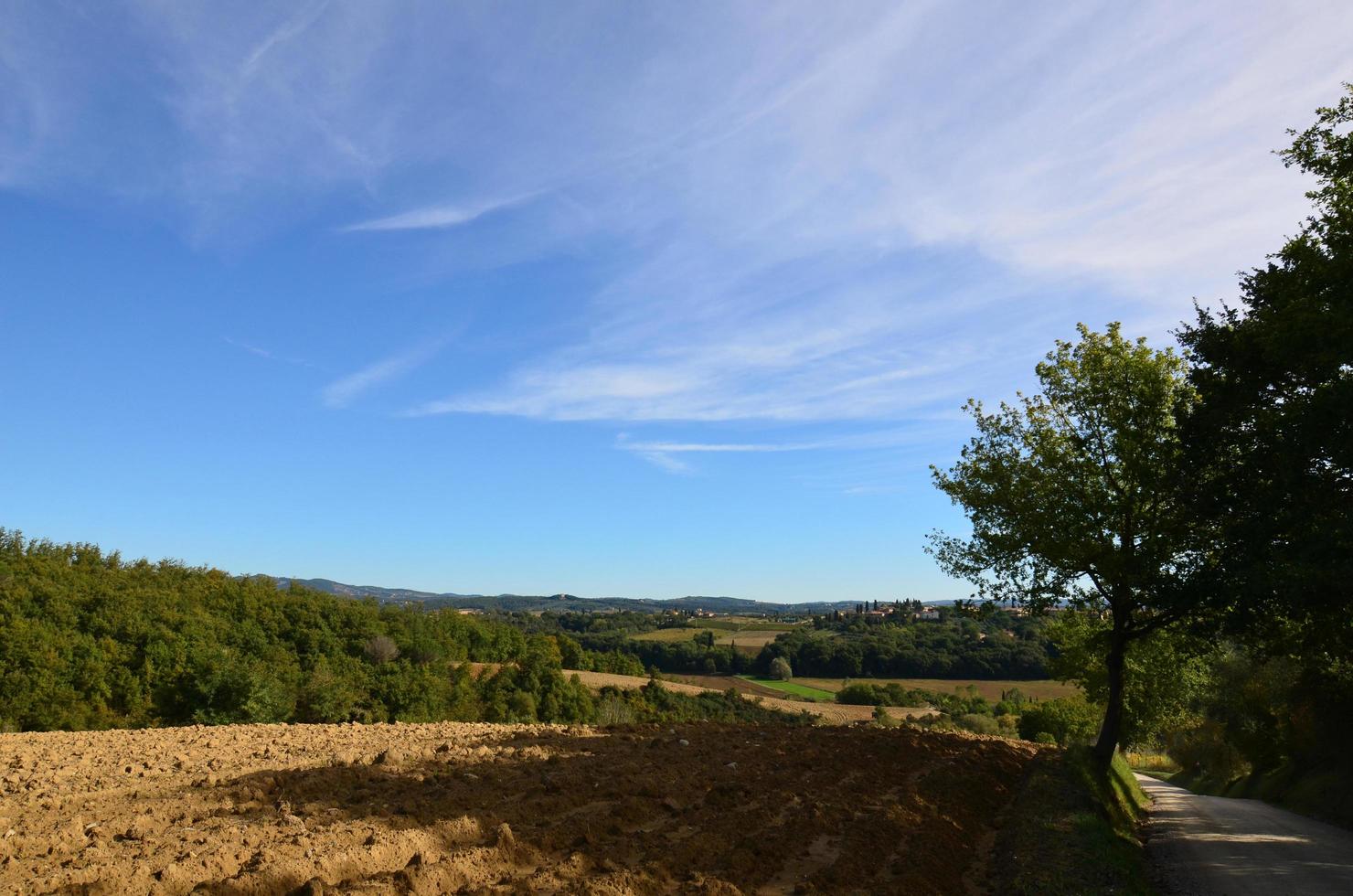 Plowed and Tilled Fields in Tuscany photo