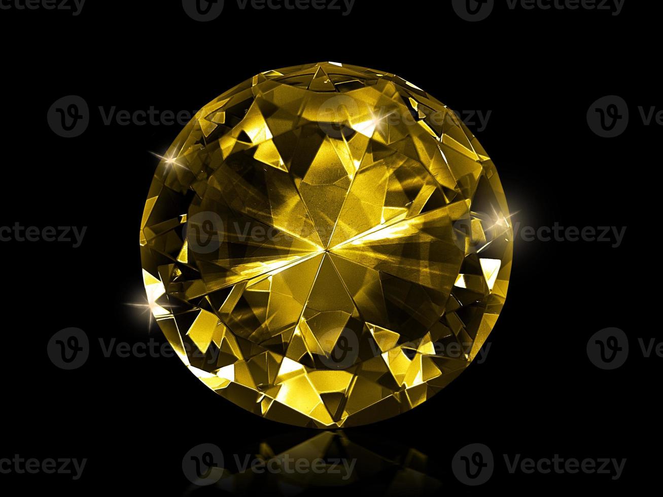 diamond Yellow on black background photo