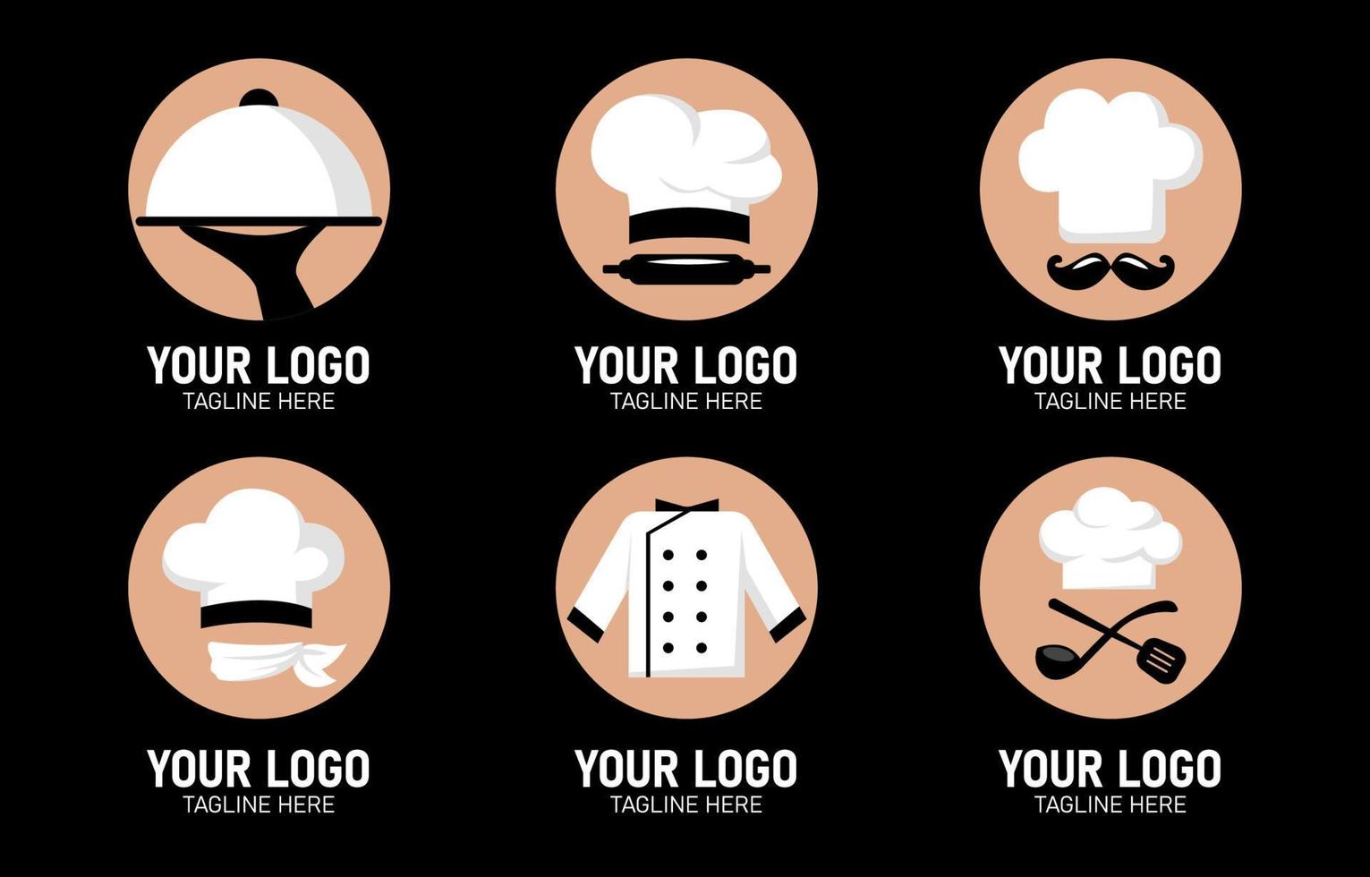 Chef Logo Set vector