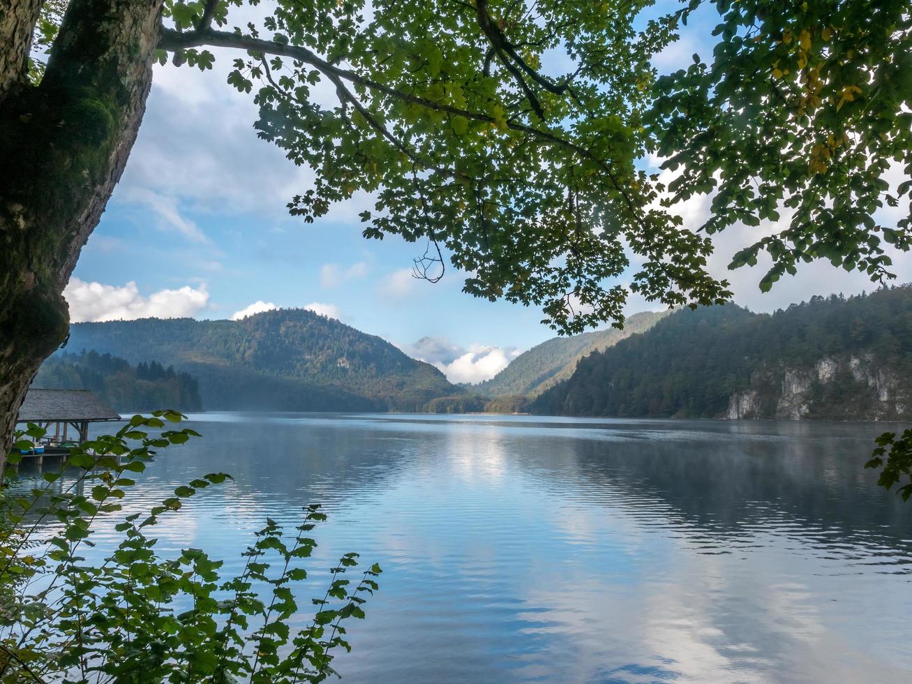 lago alpsee en alemania foto