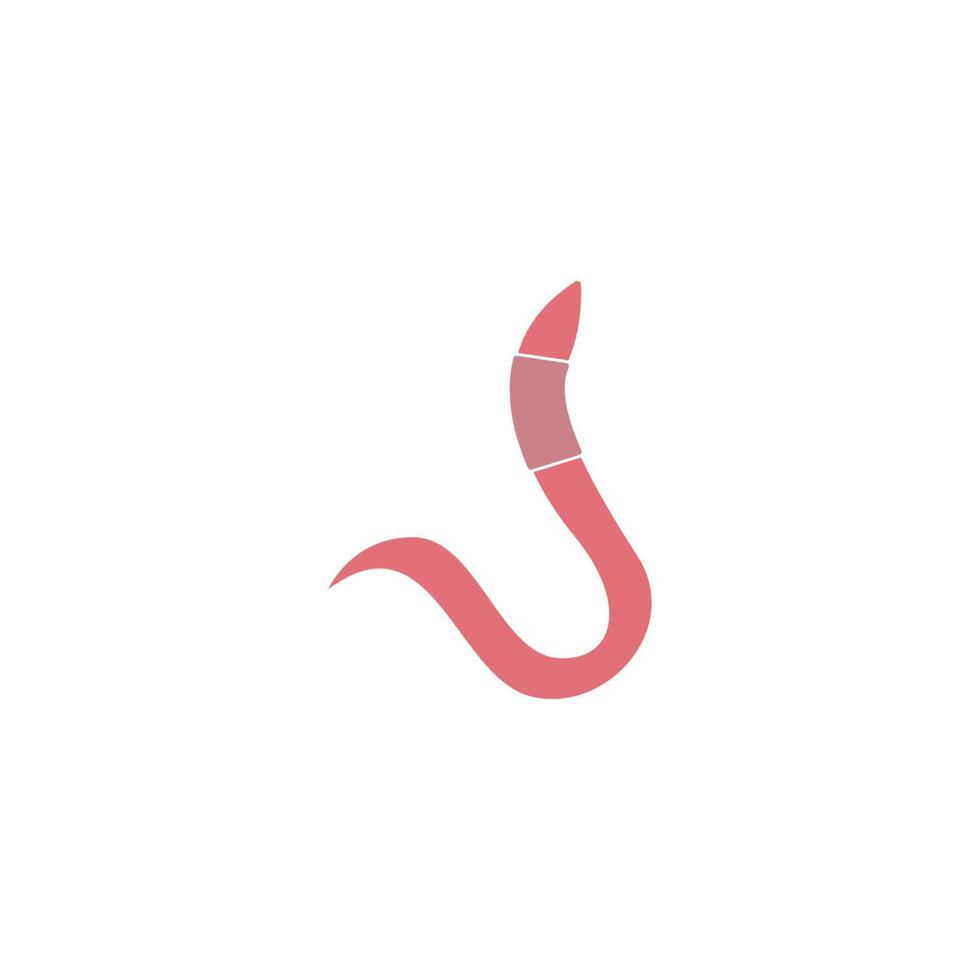 Worm icon logo design illustration vector
